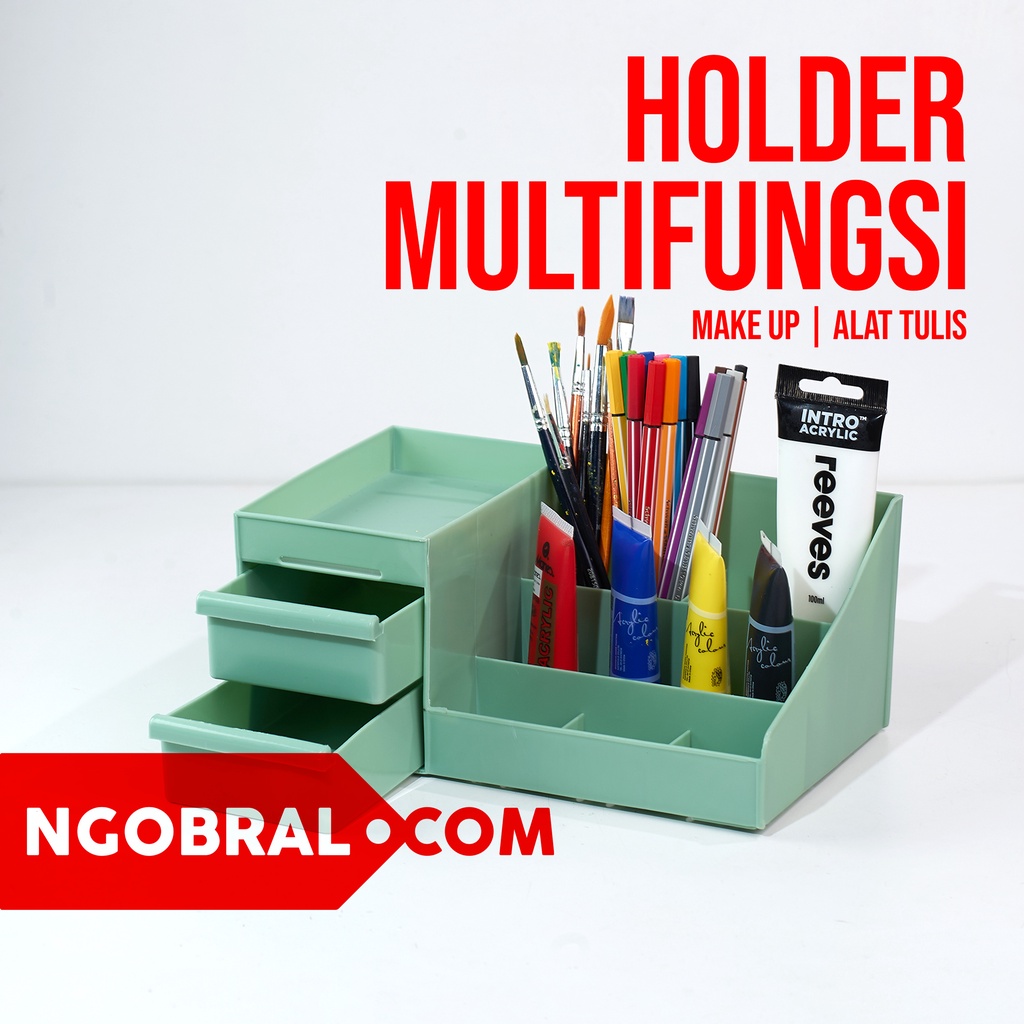 Kotak Kosmetik / Laci Make Up Plastik / Tempat Lipstik Plastik SUSUN 3