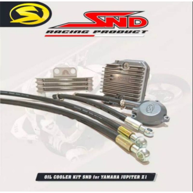 oil cooler kit radiator silver untuk yamaha z1 snd