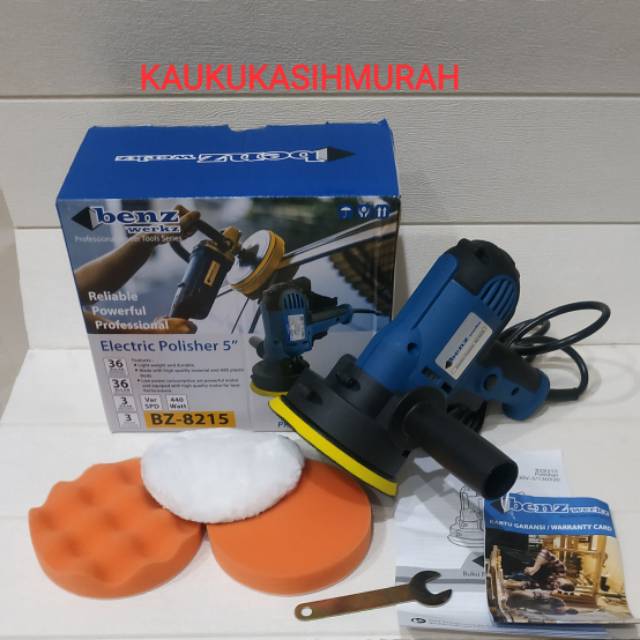 MESIN POLES MOBIL & MOTOR BENZ WERKZ 5" VARIABLE SPEED VELCO