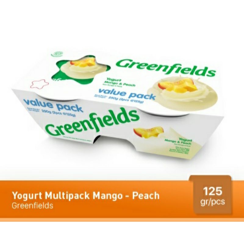 

GREEN FIELDS YOGURT MULTI PACK MANGO PEACH