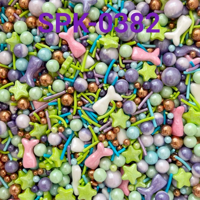 

SPK-0382 SPRINKLES SPRINKLE SPRINKEL 1KG MERMAID BINTANG EKOR DUYUNG DISKON GEDE