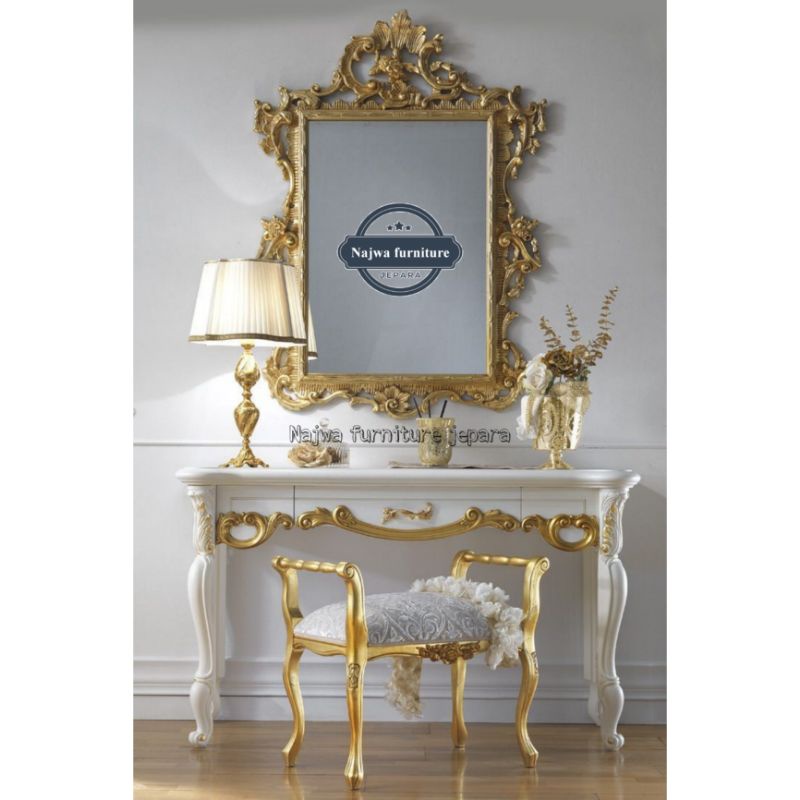 MEJA RIAS MEWAH MEJA RIAS LUXURY TOLET UKIR MEWAH FURNITURE JEPARA