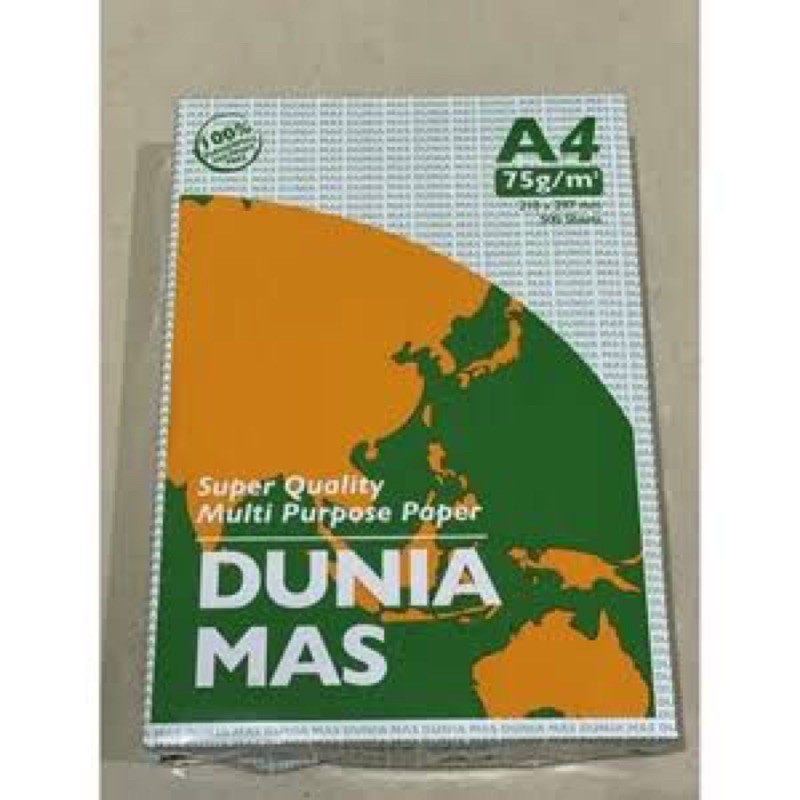 

kertas hvs a4 75gram Dunia Mas