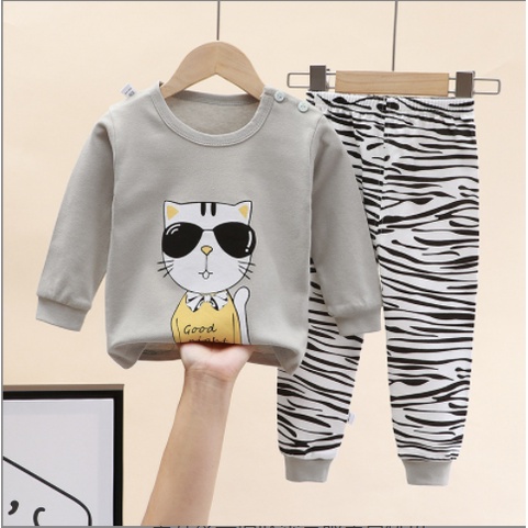 Kaos Baju Bayi Anak Setelan Lengan Panjang Katun Lucu Import Unisex / (COD)