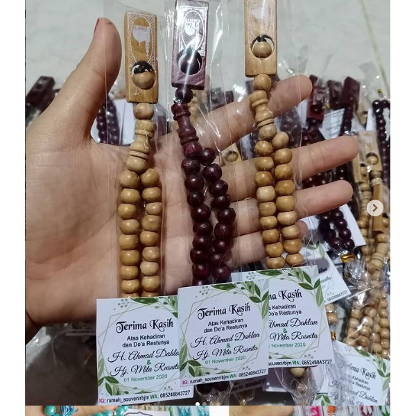 Jual Souvenir Tasbih Kayu Natural (isi 100) | Shopee Indonesia