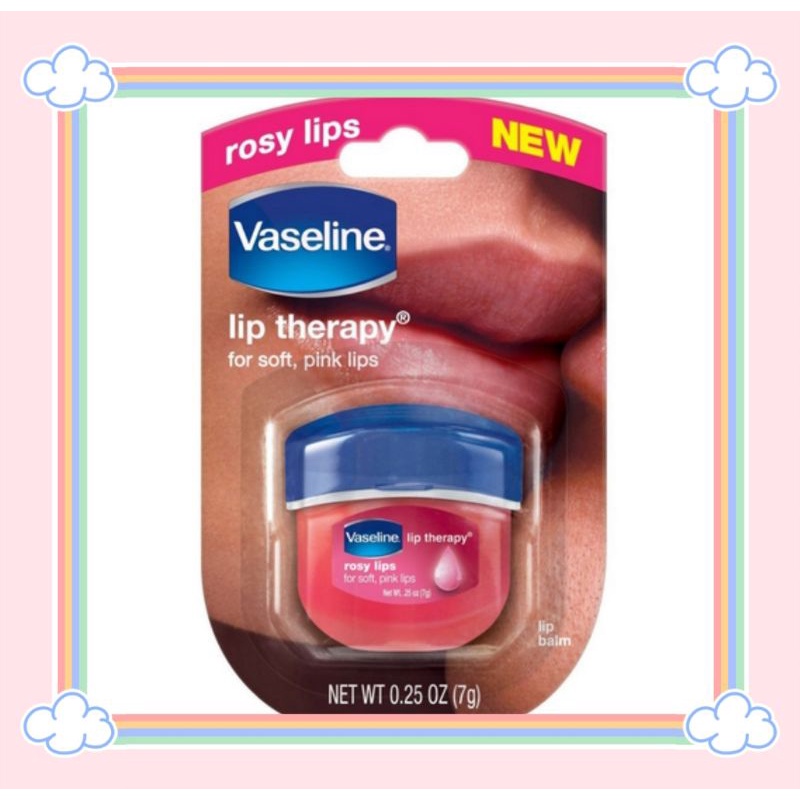 PROMO ECER!!!VASELINE LIP THERAPHY ROSY LIPS/ORIGINAL 7G PELEMBAB BIBIR