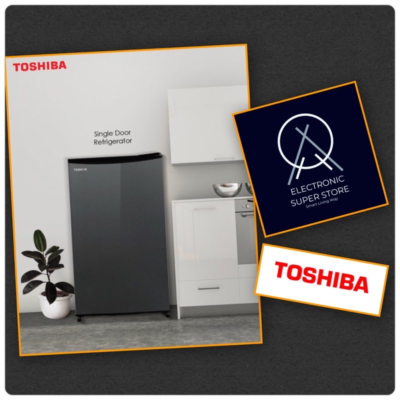 KULKAS 1 PINTU TOSHIBA GR-RD121CC-DMF(37) BIG FREEZER