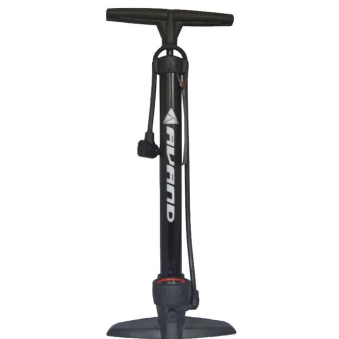 Avand 7039 Pompa Sepeda Pressure Meter Alloy Hitam