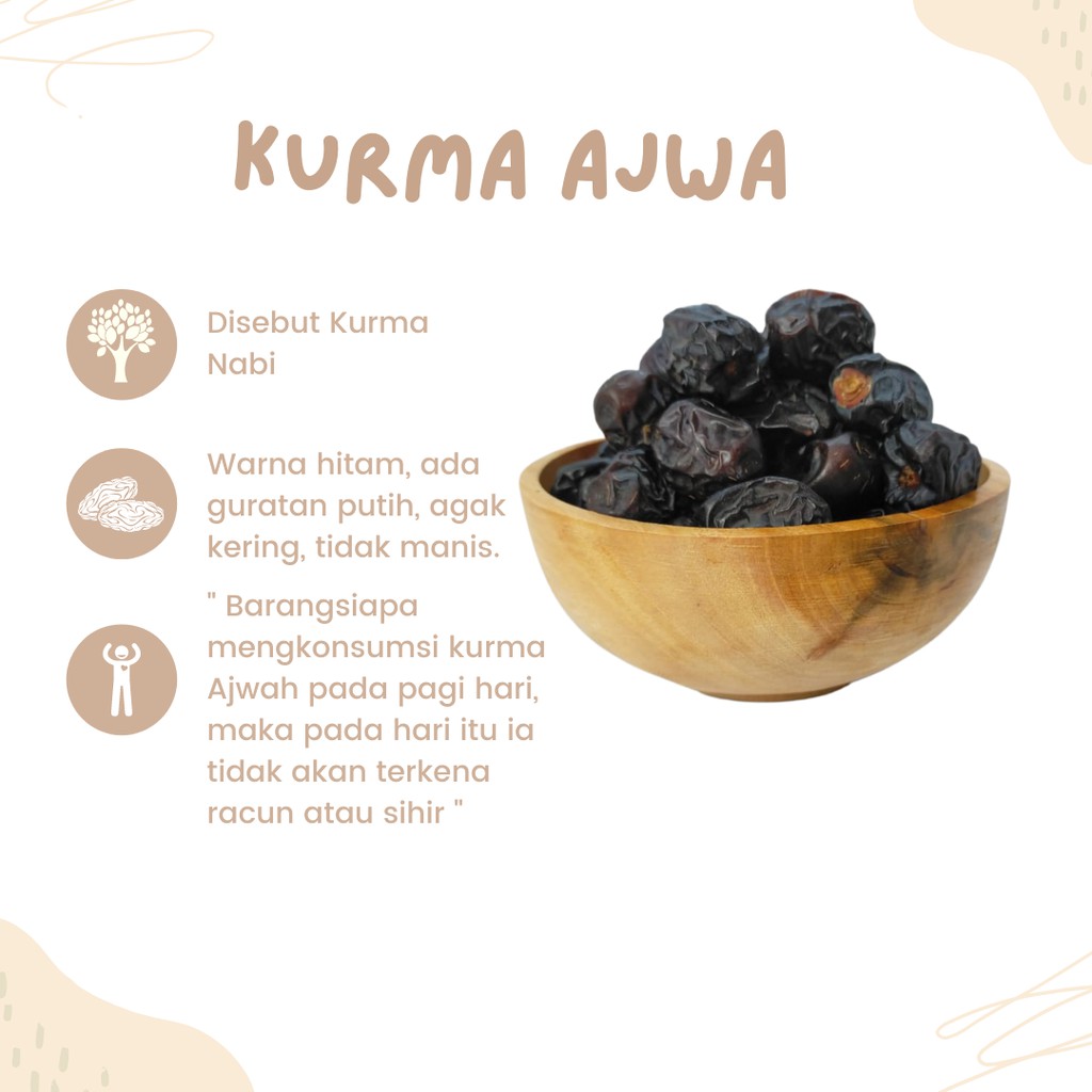 

Kurma Ajwa | Kurma Madina 250g Organik