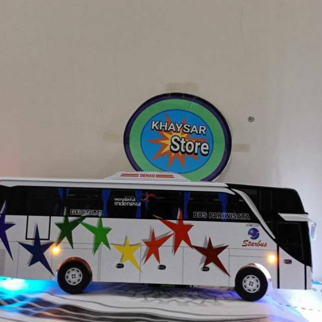 Miniatur Bus shd STAR BUS plus LAMPU