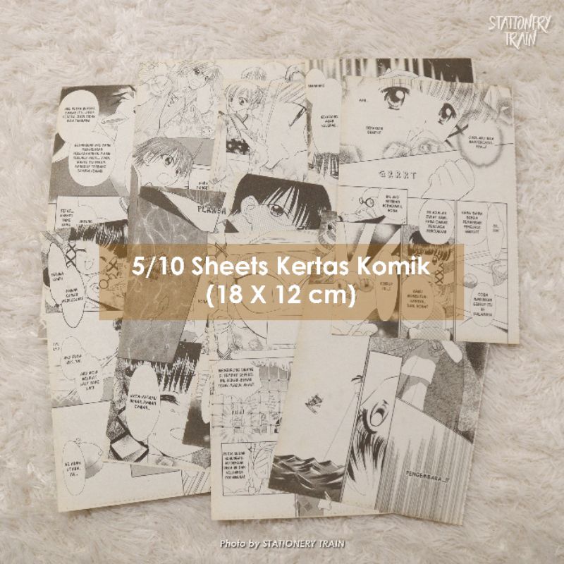 

Kertas Komik 5-10 Sheets / Dekorasi Bullet Journal
