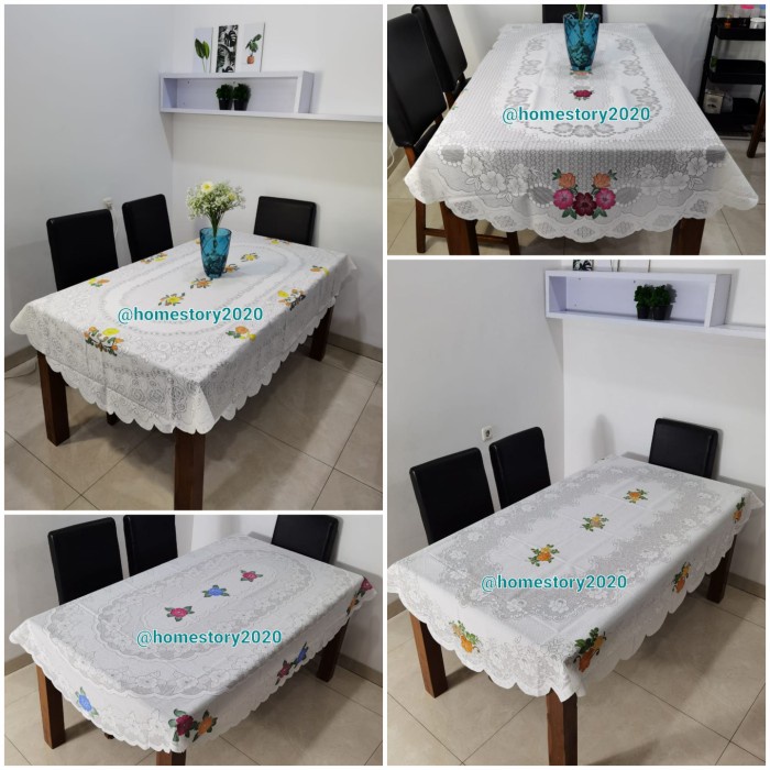Taplak Meja Makan - Taplak Meja Makan Oval Polyster