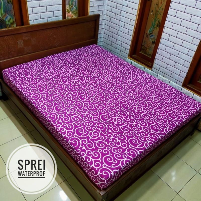 SPREI WATERPROOF ANTI OMPOL-PURPLE TRALIS