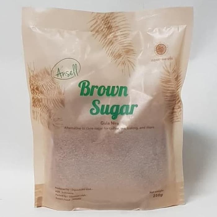 

Brown Sugar Bubuk Ansell - Gula Merah - Coconut Sugar - Nira Kelapa - Palm Sugar - Gula Kelapa 250 g