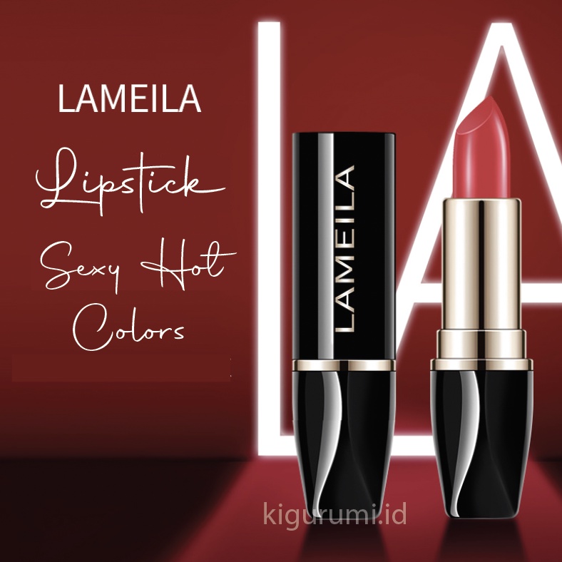 LAMEILA New Gold Black Lipstick Hot Sexy Lipstik Matte 4 Warna LA157 2005