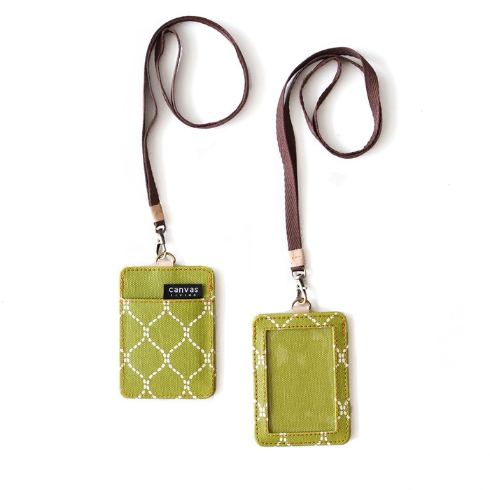 

Id Lanyard Infinity Olive Canvas Living 054