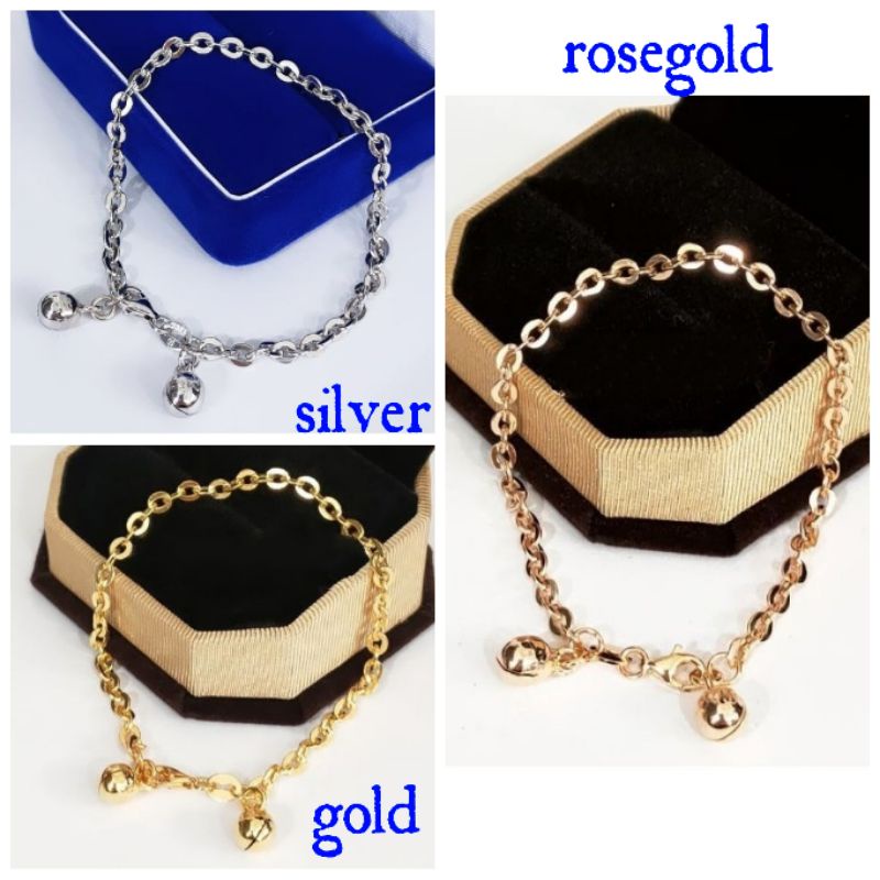 GELANG TANGAN PERAK 925 LAPIS EMAS 24K