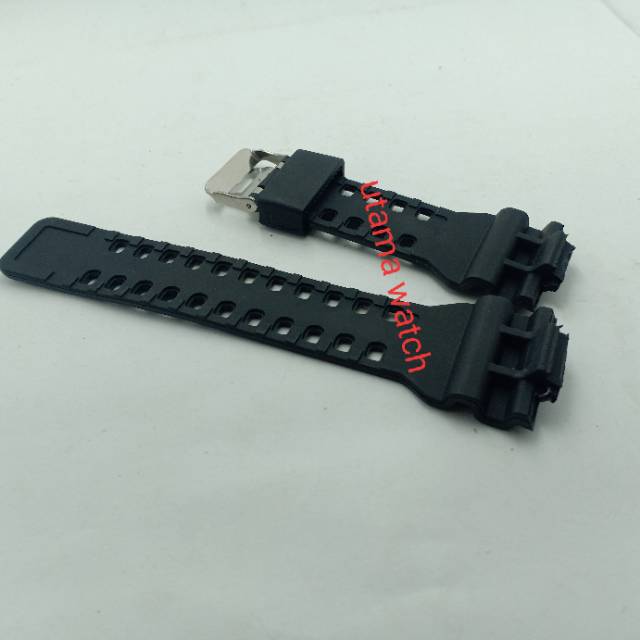 Strap tali jam tangan G Shock GA 100 hitam kilap gitam glosi