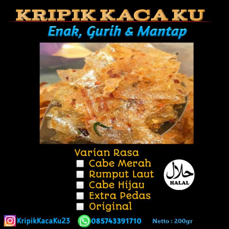 

kripik kaca / kripik beling