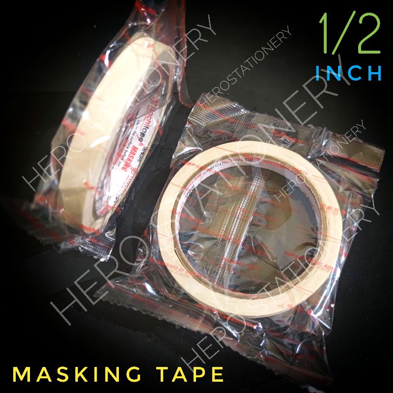 

Lakban selotip kertas masking tape nachi 0.5 inch