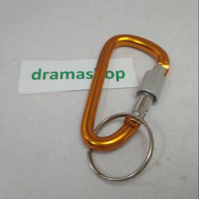 Ganci gantungan kunci Carabiner karabiner kait screw lock kecil