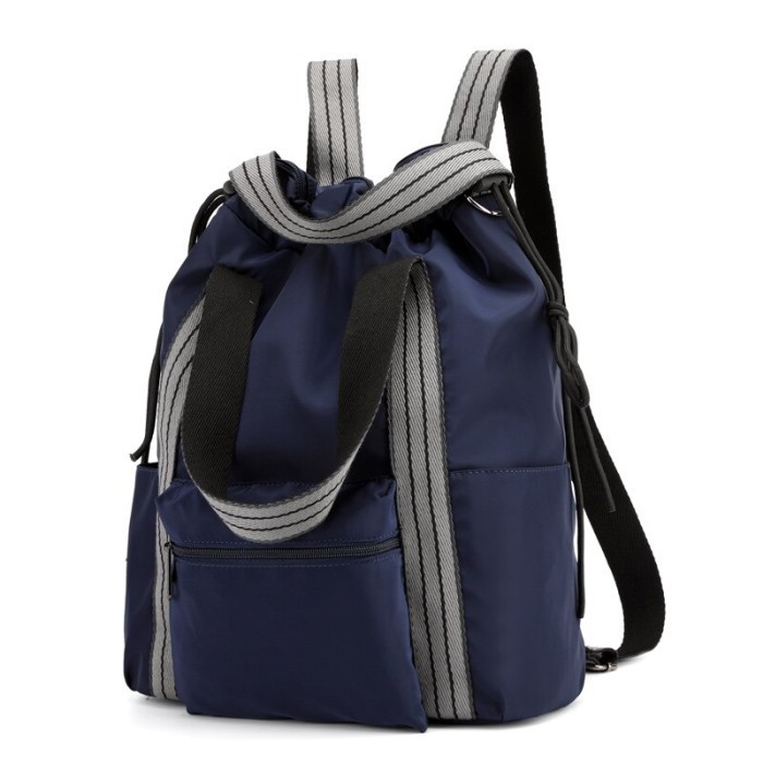 Tas Ransel Wanita Korea SIMPLE Dewasa Kulit Fashion Elegan Cewek A0G7 Laptop Motif Tas Punggung Mode