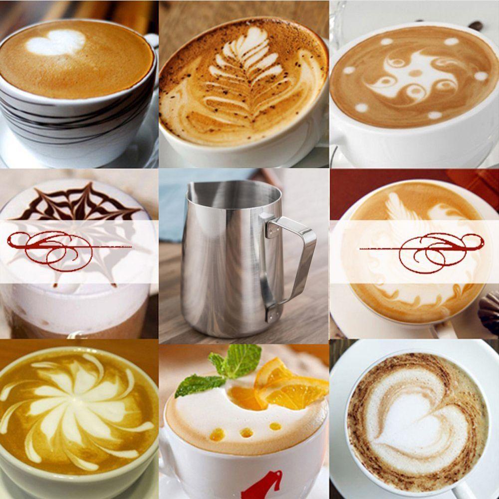 Solighter Milk Frothing Mug Wadah Busa Espresso Latte Stainless Steel Rumah Tangga