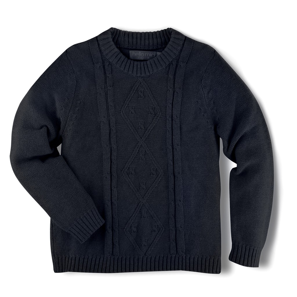 HELLO MICI Baju Bayi Sweater Bayi Knitwear Mini Cable-4