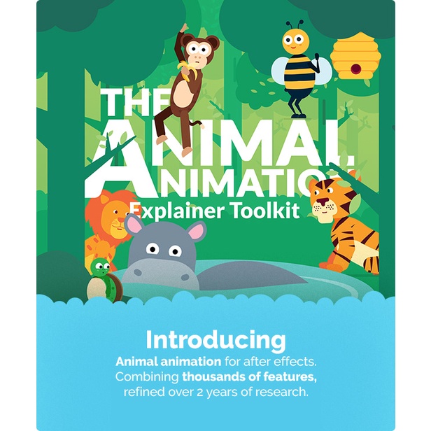 Animal Character Animation Explainer Toolkit - FFX &amp; After Effects Project Files