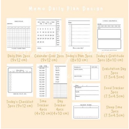 Daily Planner Paper Set #01 (30 sheets)