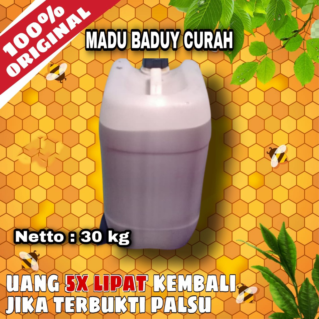 

Madu Murni Asli 30kg - Madu Odeng Suku Baduy Murni 100% Asli