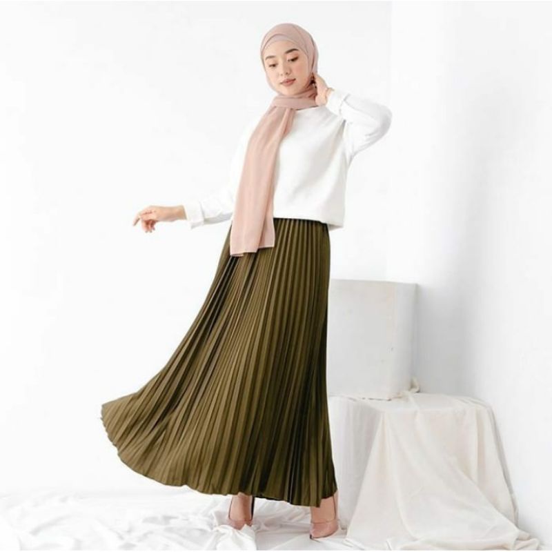 Rok plisket premium murah rok