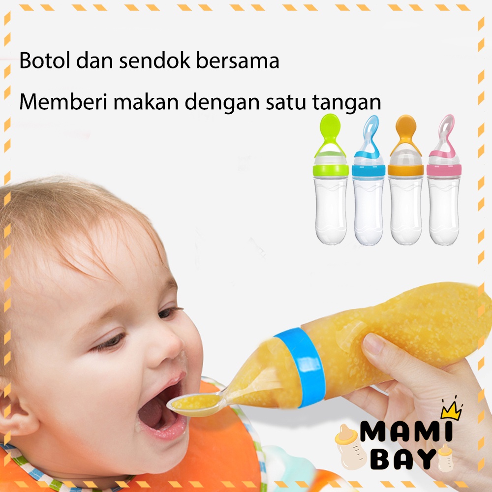 OKEYI Sendok makan bayi food dispenser botol sendok silicone