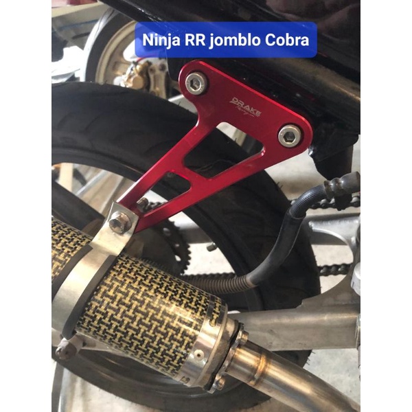 Step footstep jomblo Ninja R dan Ninja RR knalpot cobra Bracket Drake