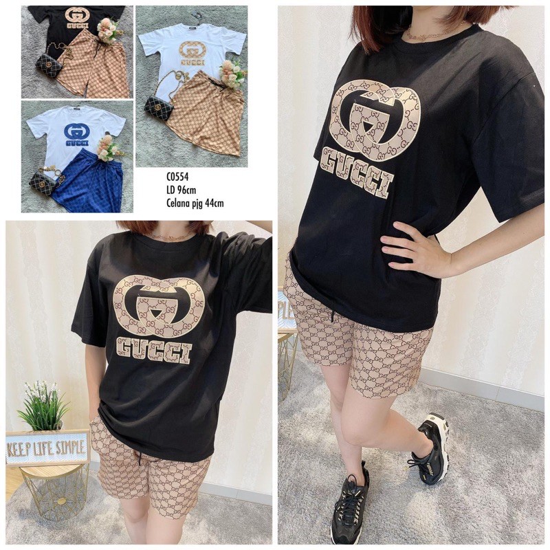 SETELAN WANITA GUCCI IMPORT