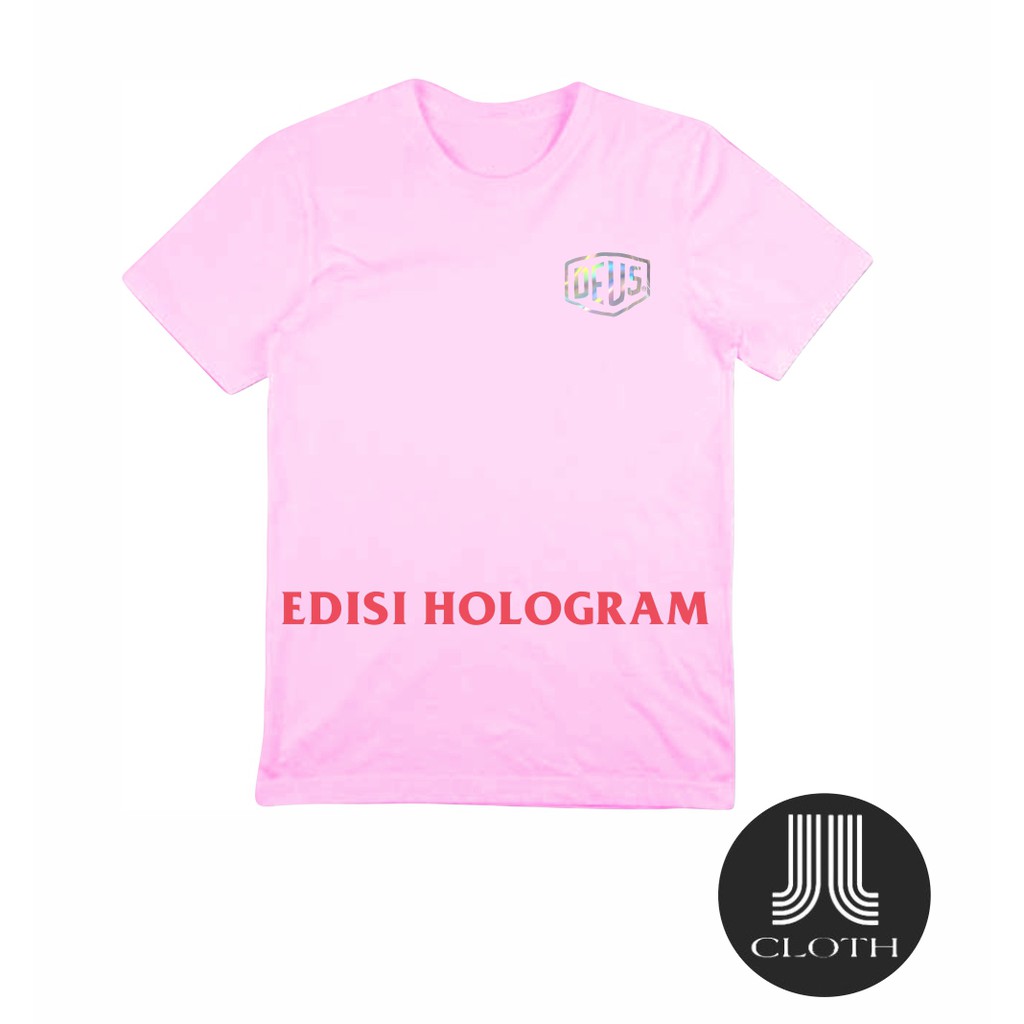 TSHIRT BAJU KAOS DISTRO PRIA WANITA DEUS LOGO HOLOGRAM COTTON COMBED 30S