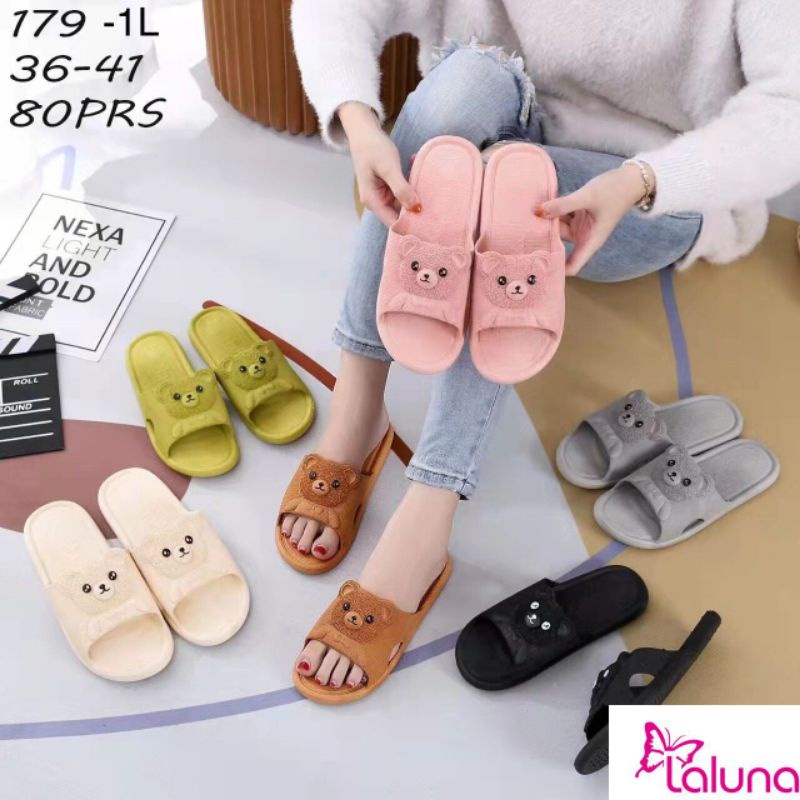 Sandal Lucu Jelly Slop Cute Karet Wanita Laluna 179