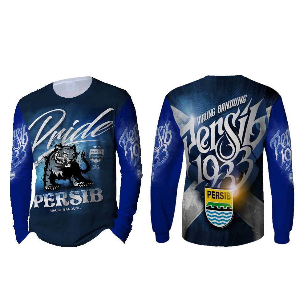 Kaos Pria Lengan Panjang PERSIB BANDUNG 3D Full Print Sublimation 003