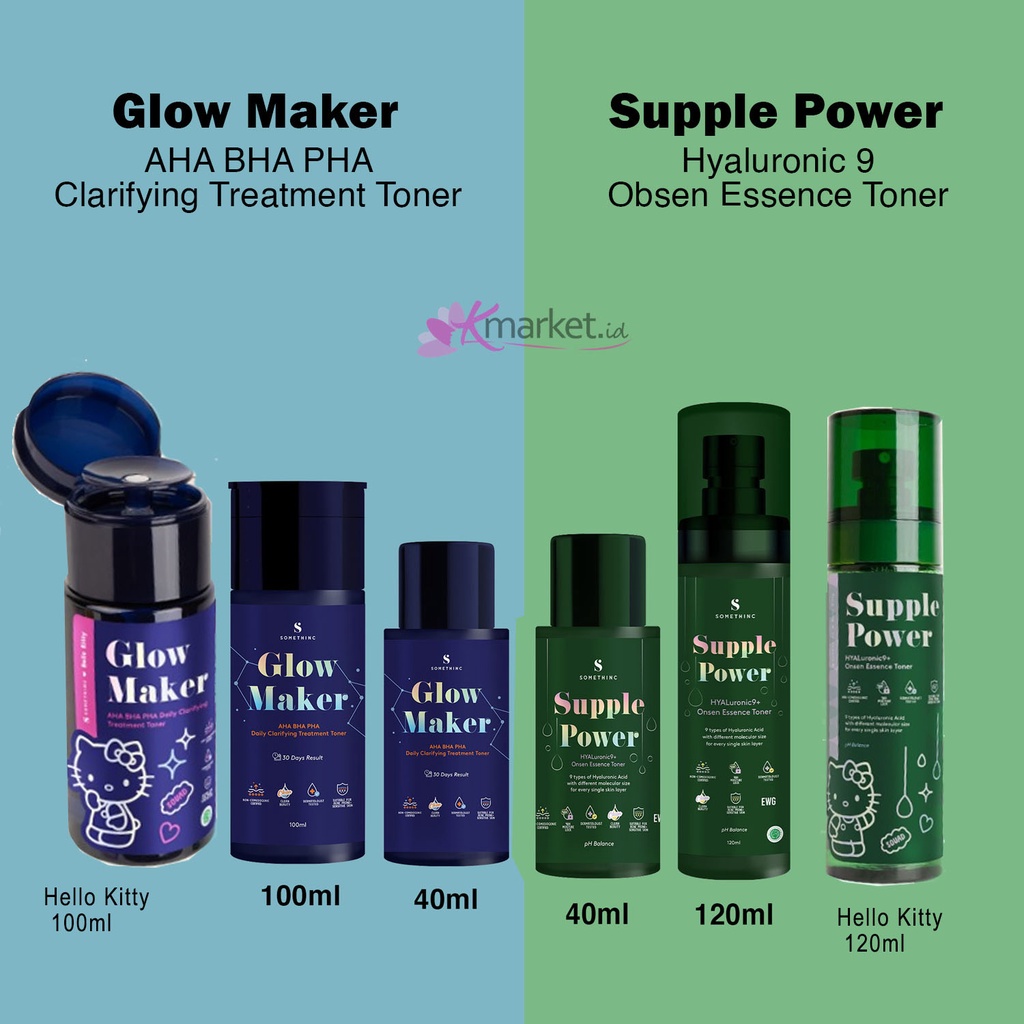 [BPOM] Somethinc Toner Glow Maker | Supple Power (Somethinc Glow Maker | Somethinc Supple Power Hyaluronic 9)