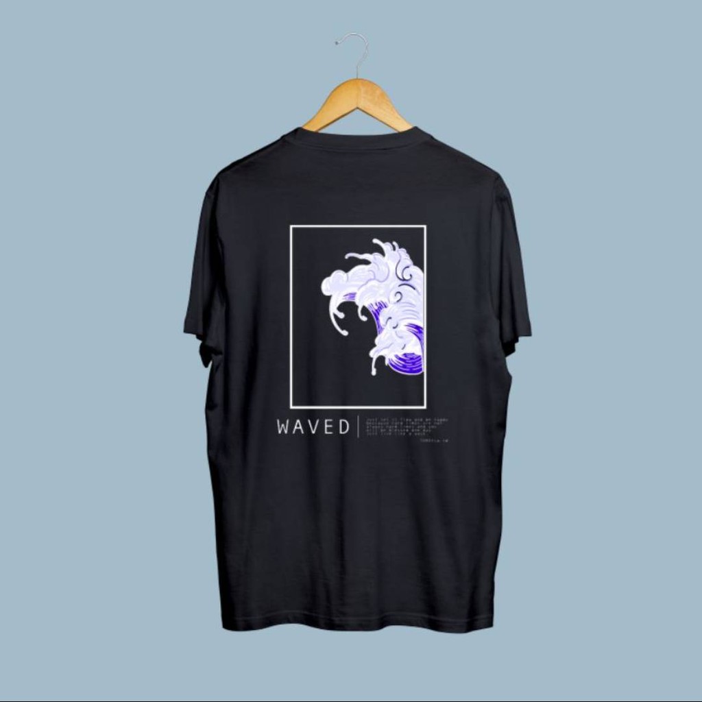 Kaos cotton combed 30s hitam