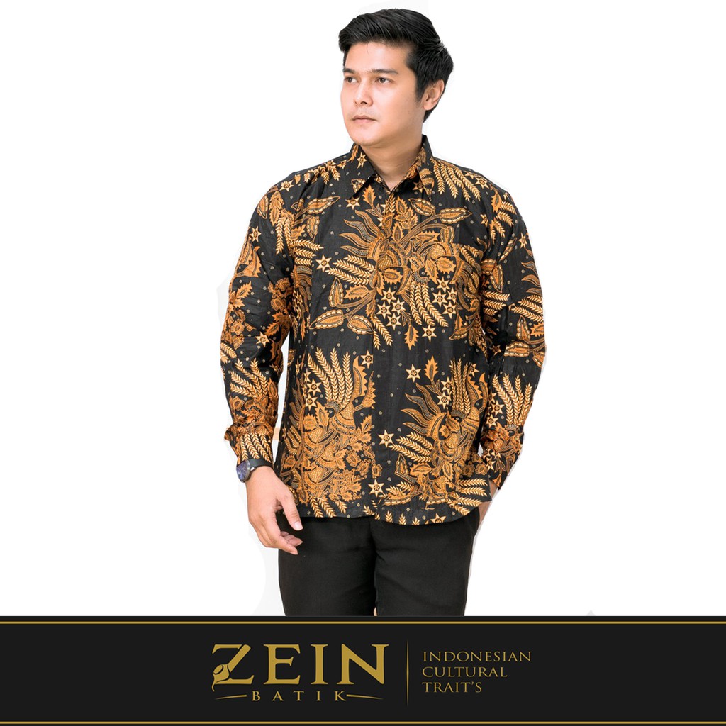 Couple Modern Batik Rok Bawahan Spand Wiron Atasan Kemeja Pakaian Pria Motif Manggar