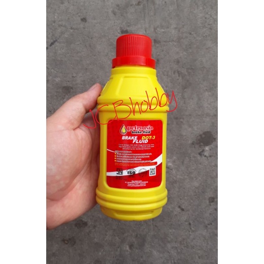 Minyak rem Brake Fluid DOT3 cairan merah PETROASIA 300ml