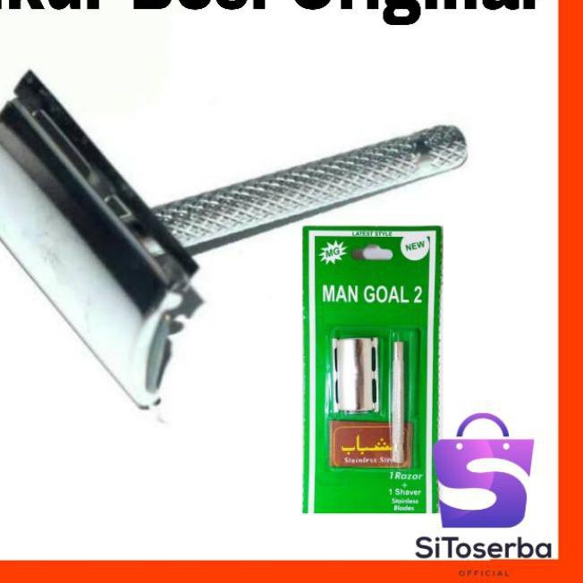 ➳ ALAT CUKUR BESI ORIGINAL STAILESS STEEL KUAT - CUKUR JENGGOT MANUAL - ALAT CUKURAN KUMIS BULU ➼