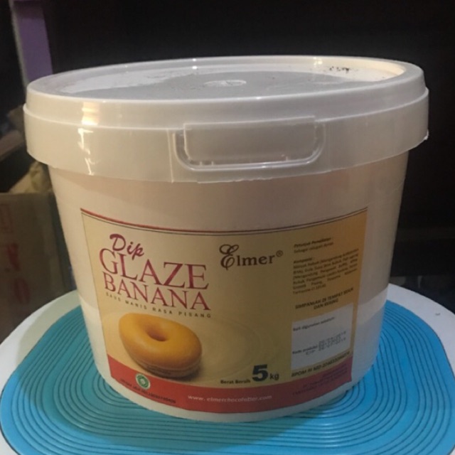 Elmer Dip Glaze - Topping Donat Rasa Pisang - Banana  Rep 500gram