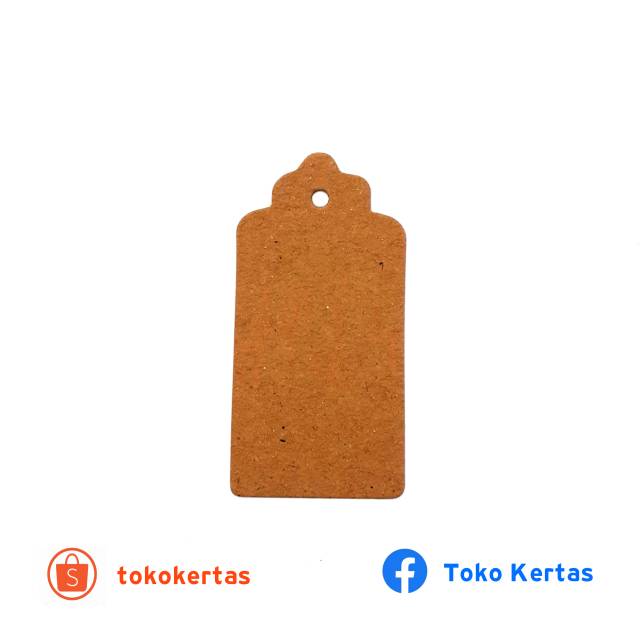 

Hangtag baju polos craft paper
