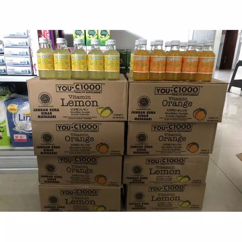 

YouC 1000mg Botol Kaca Lemon Orange 140ml