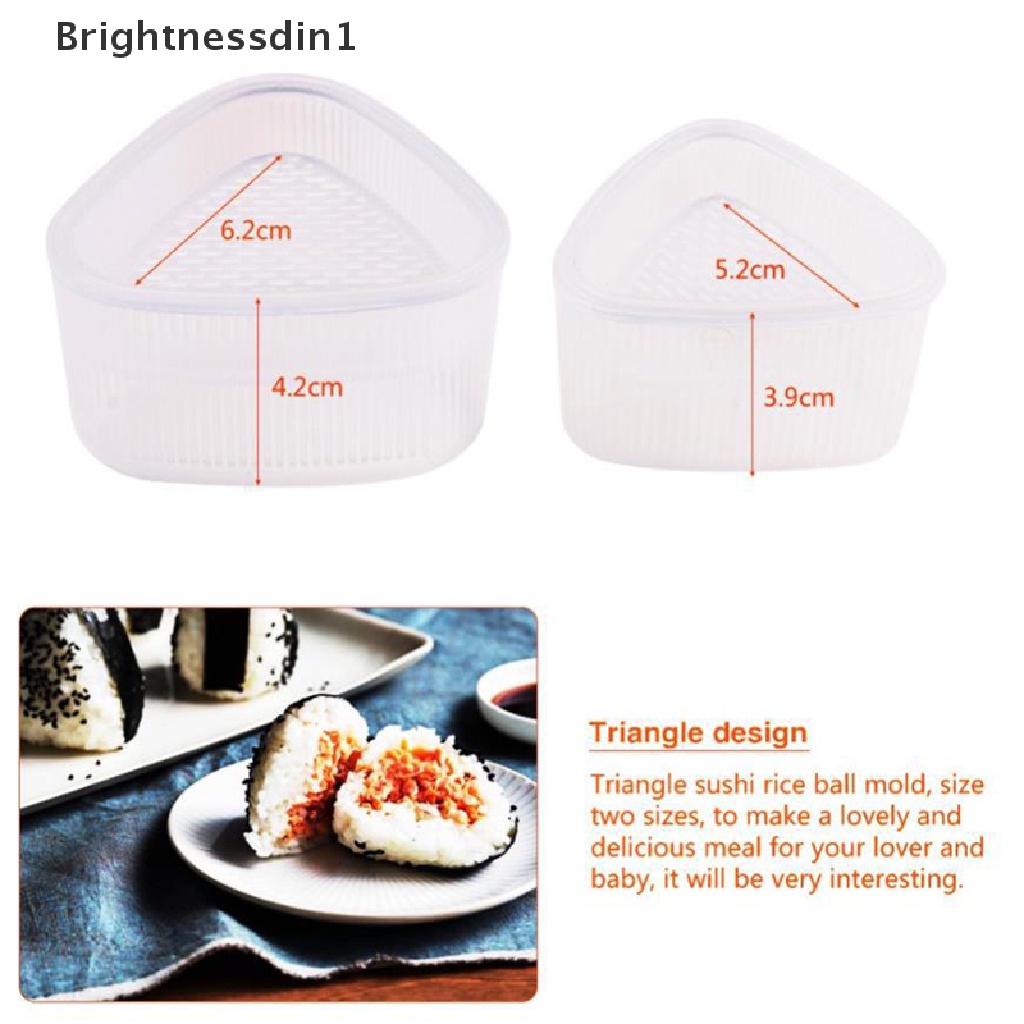 2 Pcs Cetakan Bola Nasi Onigiri Sushi Model Tekan DIY