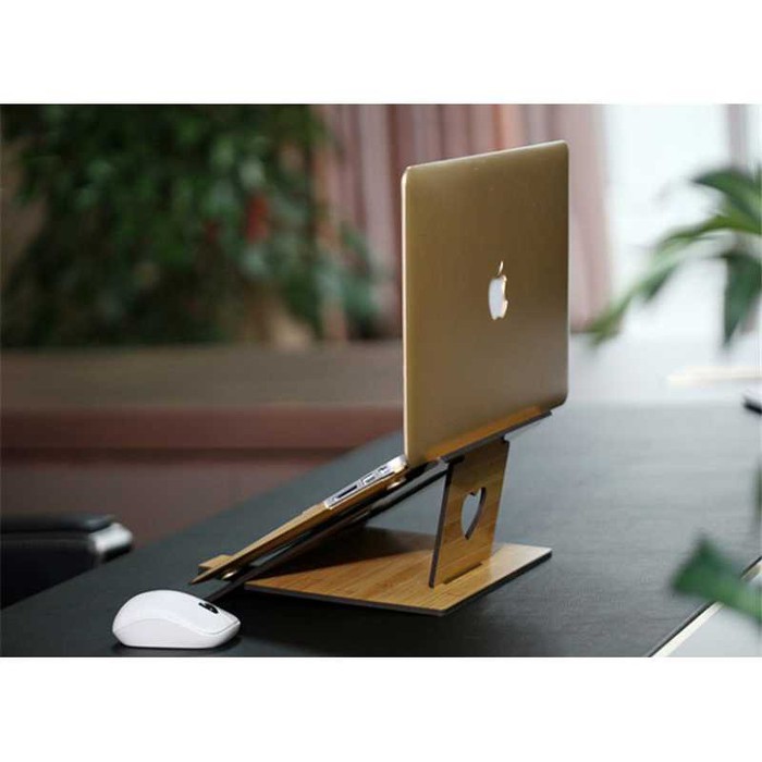 Portable Laptop Stand Fashion Wood Style -WT04