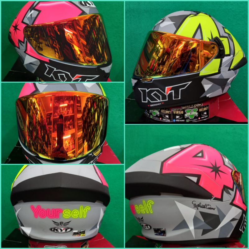 KYT HELM NFR ESPARGARO 2019 100% ORIGINAL KYT  MATT GREY PAKET PAKET GANTENG
