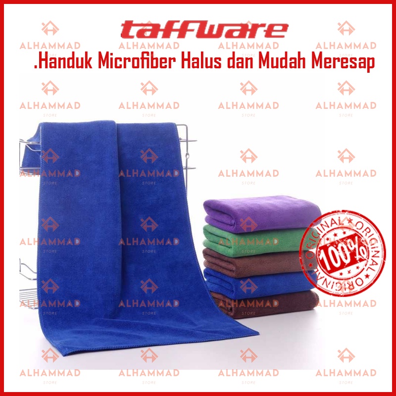 Handuk Microfiber Halus dan Mudah Meresap.